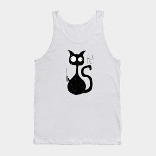 Scary Black Cat Tank Top